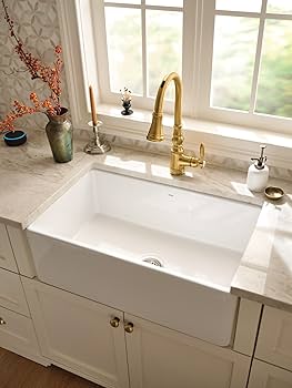 Moen FC301810 Apron-Front Fireclay Single Bowl Undermount
